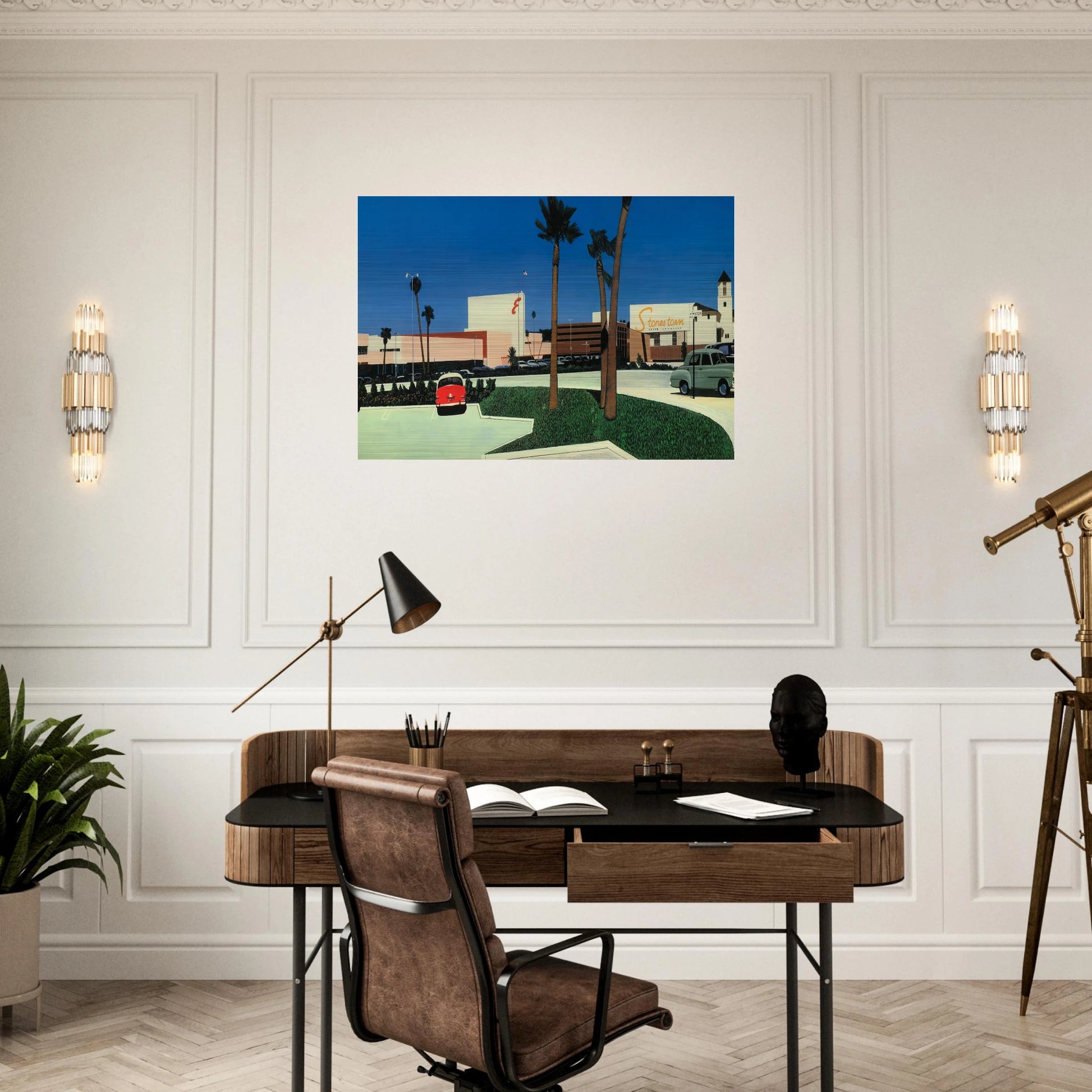 In the beginning Stonestown - Hiroshi Nagai Brushed Aluminum Print - 70x100 cm / 28x40 inches | Hiroshi Nagai Aluminum Print | Hiroshi Nagai Prints