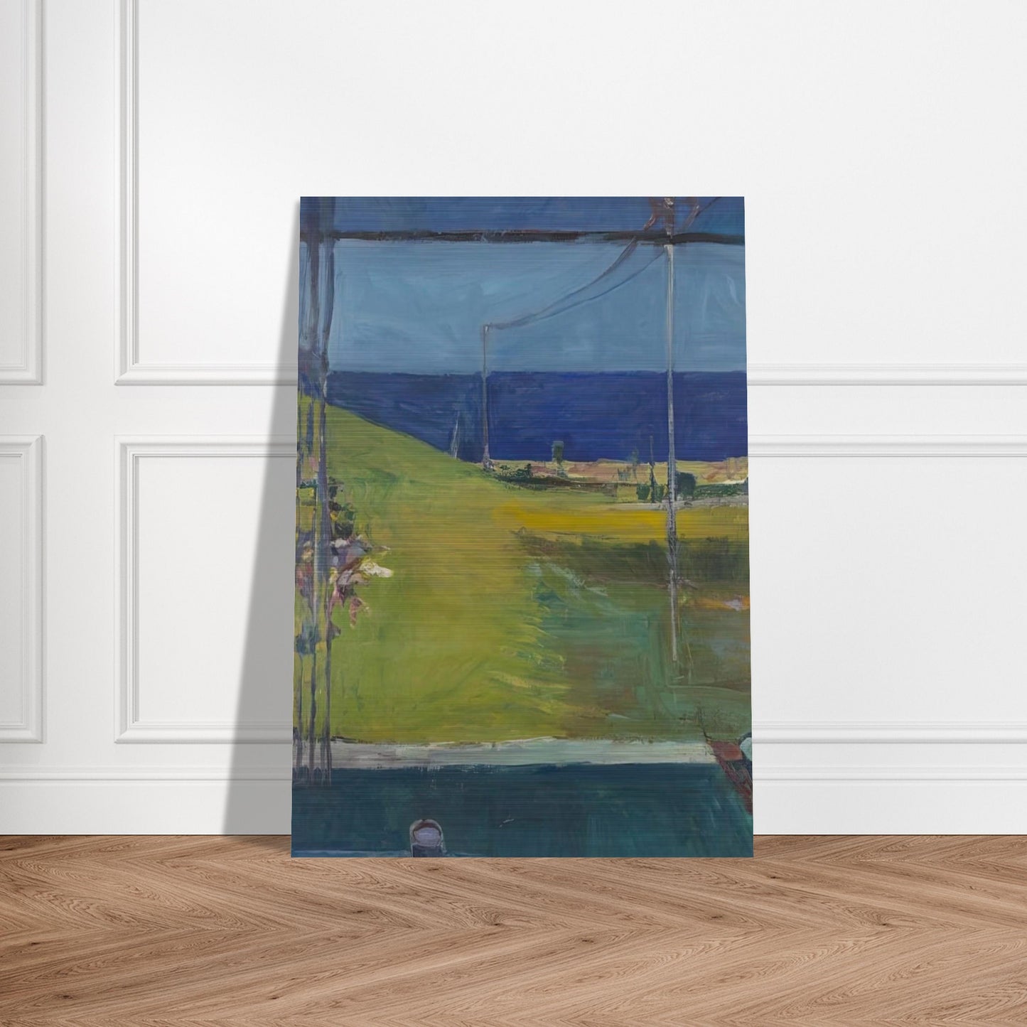 Ocean from a Window - Richard Diebenkorn Brushed Aluminum Print - 70x100 cm / 28x40 inches | Richard Diebenkorn Aluminum Print | Richard Diebenkorn Prints