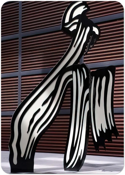 BRUSHSTROKE 1996 By Roy Lichtenstein Pack of 10 Post Cards | Roy Lichtenstein Post Cards | A6 (10.5 x 14.8 cm) - 4.1 x 5.8 inches