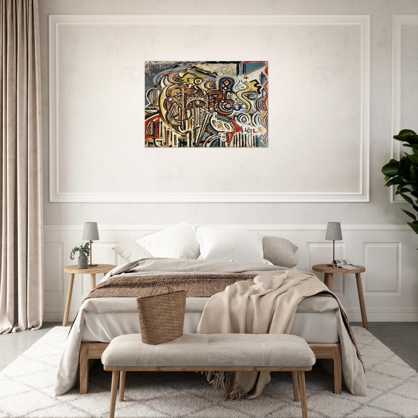 Portrait of Pegeen - Richard Pousette-Dart Acrylic Print - 70x100 cm / 28x40″ inches