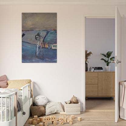 Bottles - Richard Diebenkorn Brushed Aluminum Print - 70x100 cm / 28x40 inches | Richard Diebenkorn Aluminum Print | Richard Diebenkorn Prints