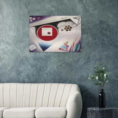 THIRD SYMPHONY IN 3 MOVEMENTS 1930 - Rudolf Bauer Brushed Aluminum Print - 70x100 cm / 28x40 inches | Rudolf Bauer Aluminum Print | Rudolf Bauer Prints