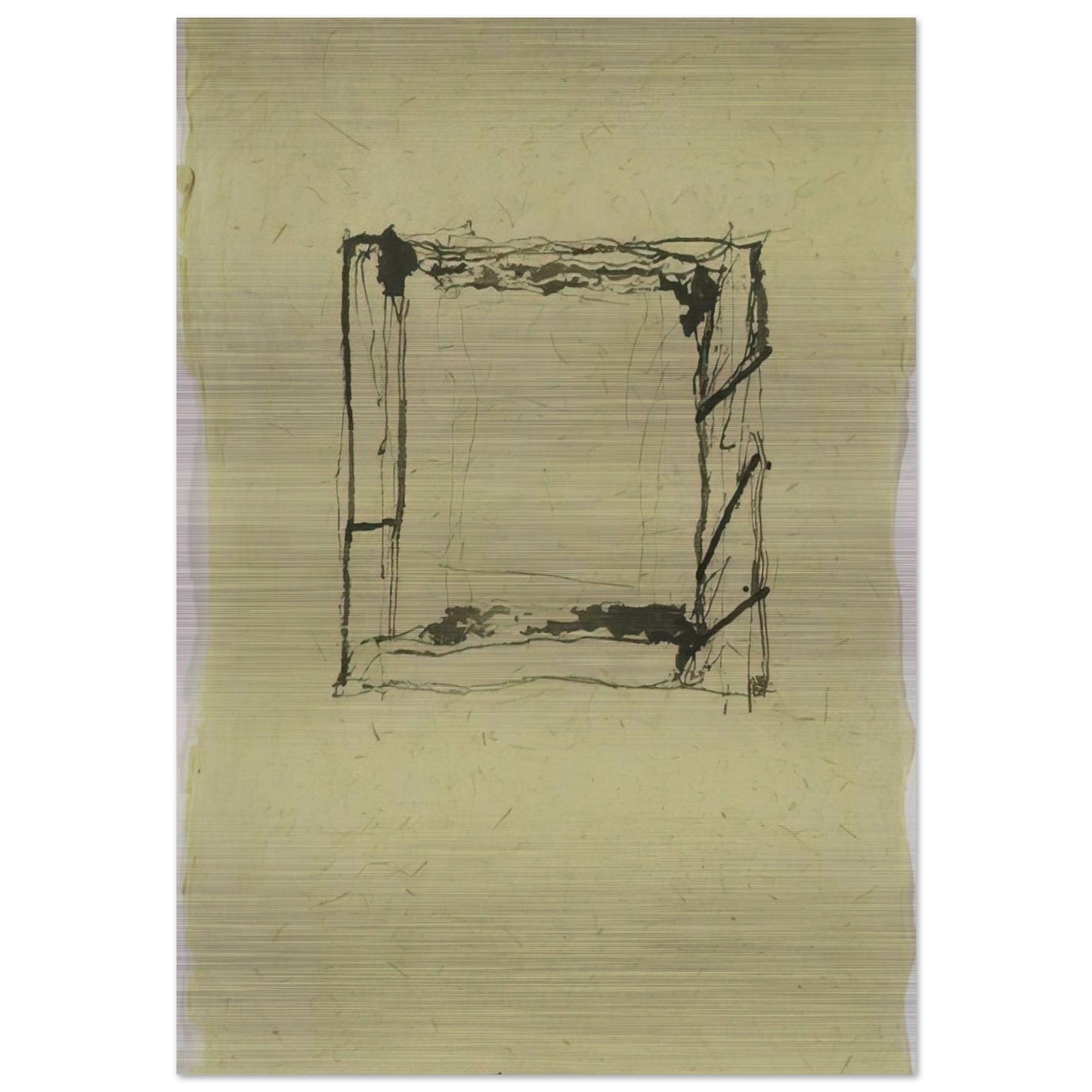 Mirabelle Addenda 2 - 1979 - Brice Marden Brushed Aluminum Print - 70x100 cm / 28x40 inches | Brice Marden Aluminum Print | Brice Marden Prints