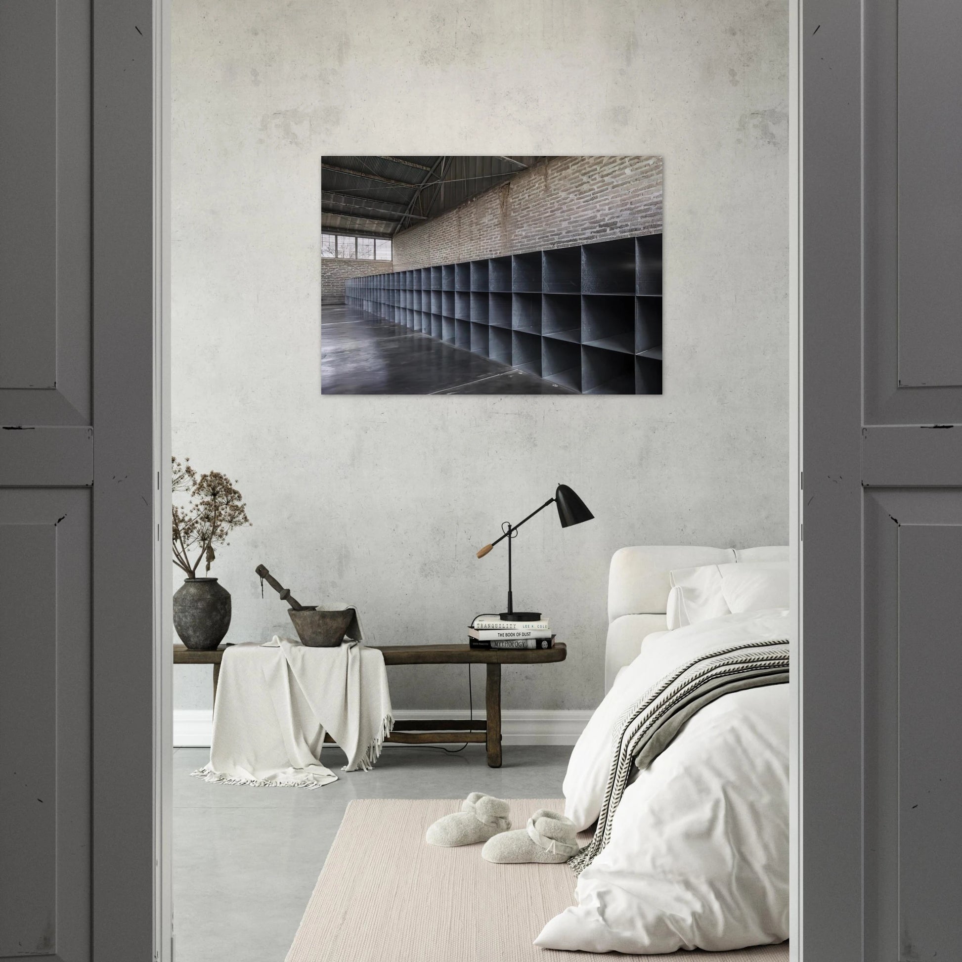 Untitled The Block - 1969 - Donald Judd Brushed Aluminum Print - 70x100 cm / 28x40 inches | Donald Judd Aluminum Print | Donald Judd Prints