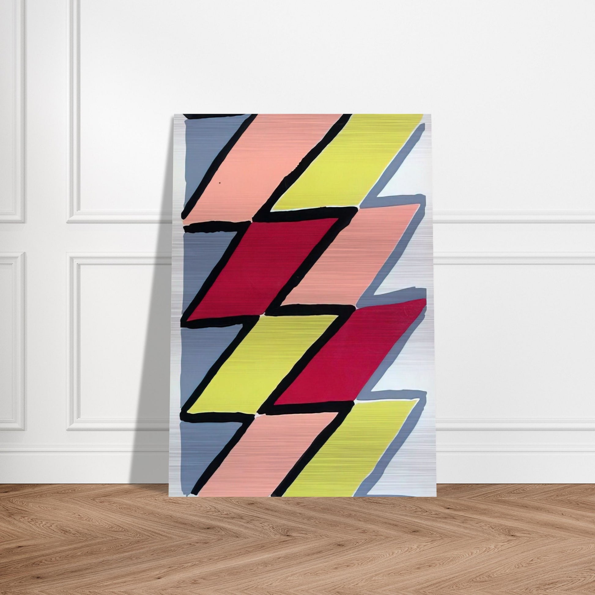 COMPOSITION 22 - Sonia Delaunay Brushed Aluminum Print - 70x100 cm / 28x40 inches | Sonia Delaunay Aluminum Print | Sonia Delaunay Prints