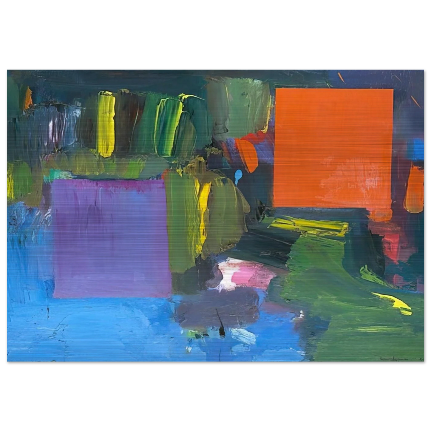 Renate s Nantucket - Hans Hofmann Brushed Aluminum Print - 70x100 cm / 28x40 inches | Hans Hofmann Aluminum Print | Hans Hofmann Prints
