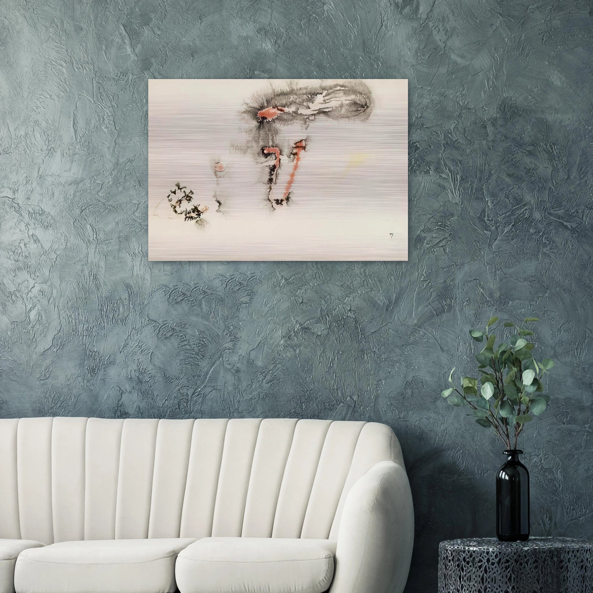 UNTITLED - Henri Michaux Brushed Aluminum Print - 70x100 cm / 28x40 inches | Henri Michaux Aluminum Print | Henri Michaux Prints