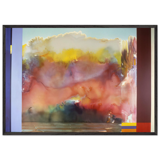 Rite of Spring - 1985 - Ronnie Landfield 70x100 cm / 28x40 inches Framed Art Print – Black Wooden Frame