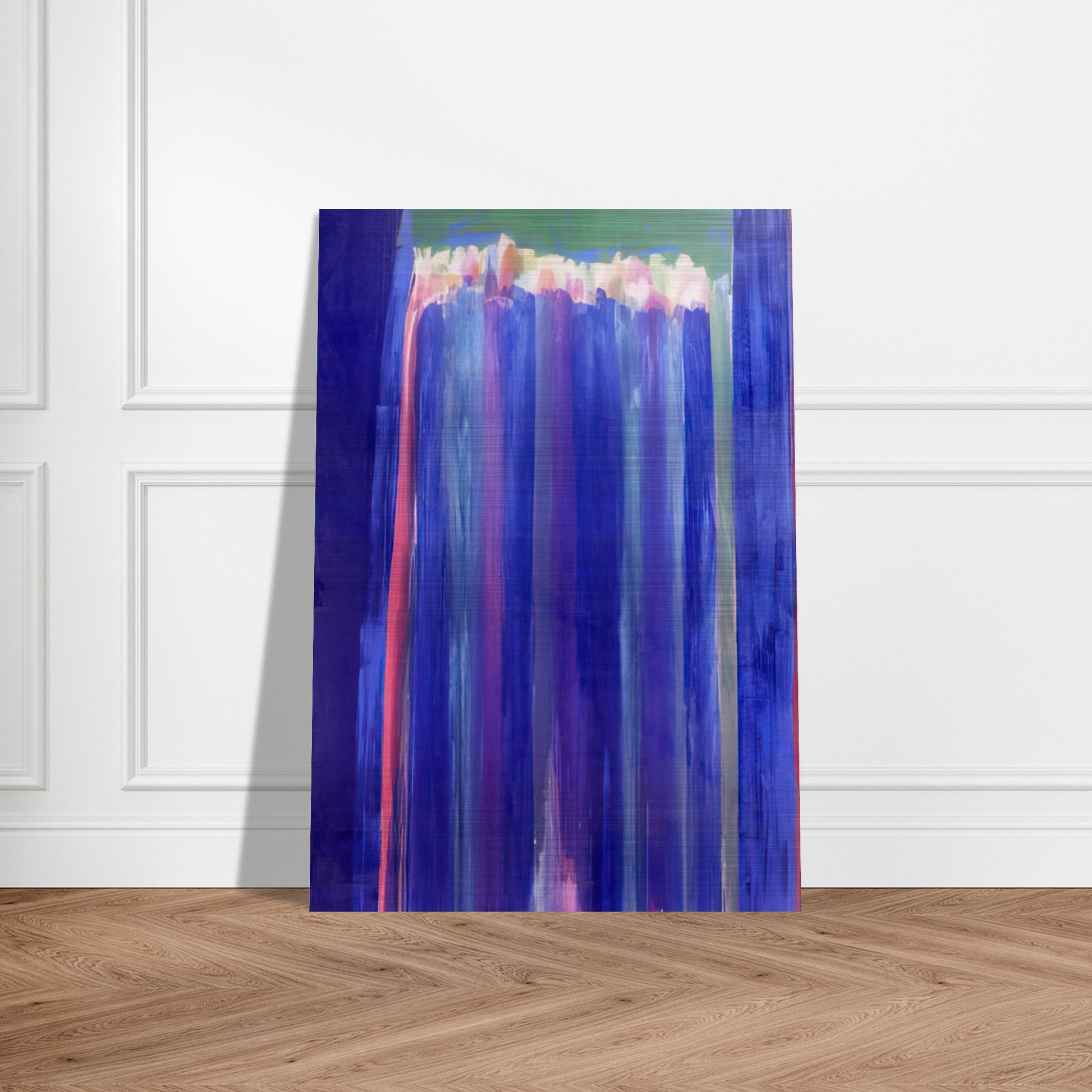 Marine Mystery - 1972 - Ronnie Landfield Brushed Aluminum Print - 70x100 cm / 28x40 inches | Ronnie Landfield Aluminum Print | Ronnie Landfield Prints