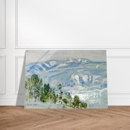 Looking towards Mount Adams from Mount Hood - Childe Hassam Acrylic Print - 70x100 cm / 28x40″ inches | Childe Hassam Wall Art | Childe Hassam Prints
