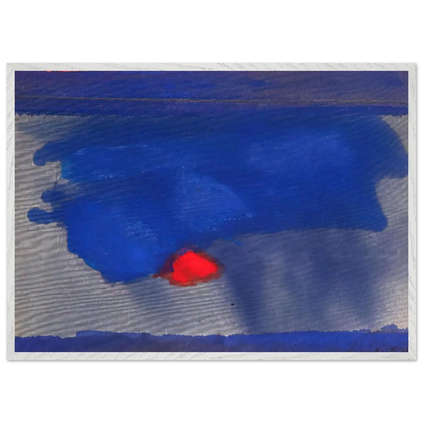 Helen Frankenthaler - Provincetown - 1964 Wall art - 60x80 cm / 24x32 Inches - Premium Wooden Framed Poster With Fine Art Paper - White frame