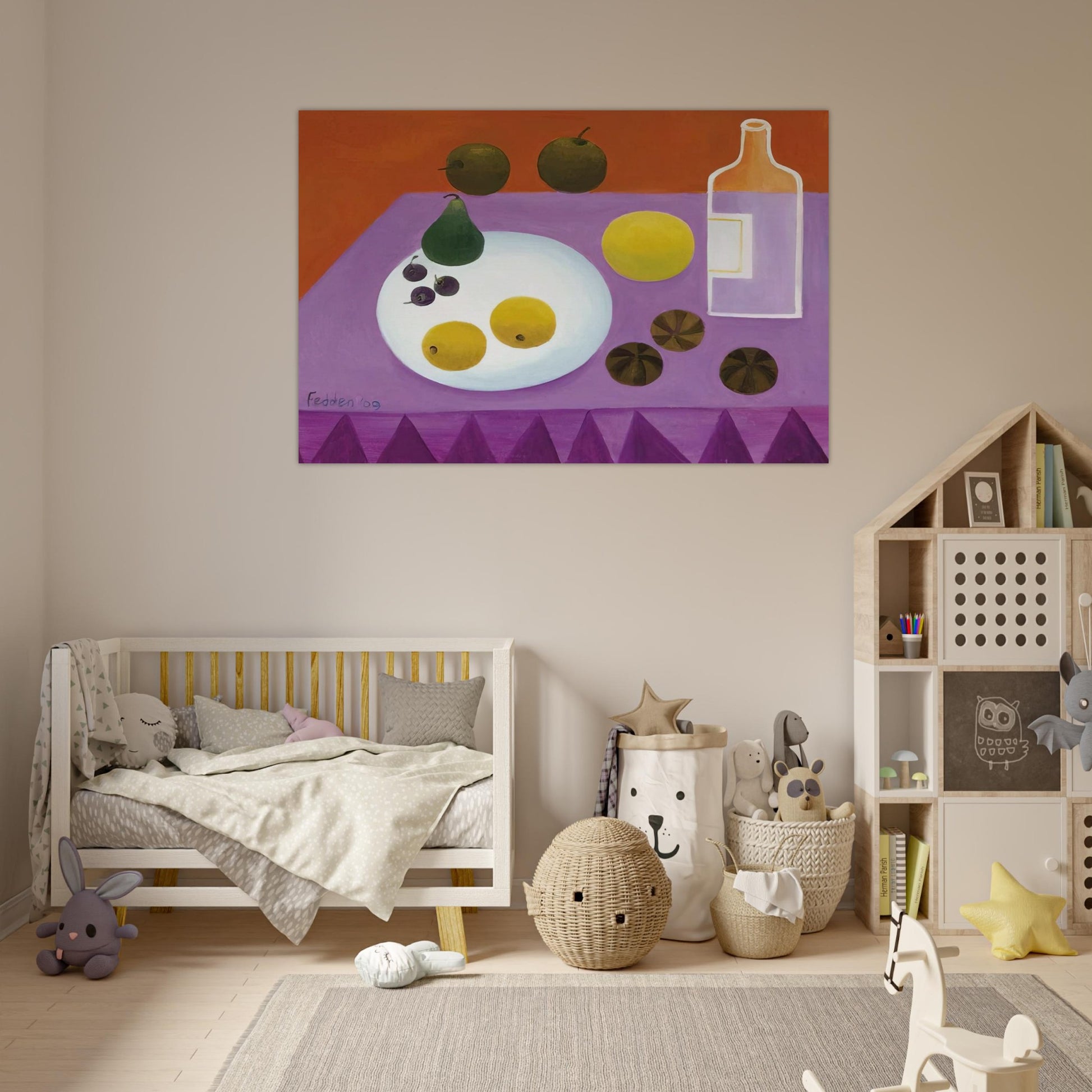 Fruit - 2009 - Mary Fedden Art Prints - 100x150 cm / 40x60″ inches | Mary Fedden Poster | Mary Fedden Prints