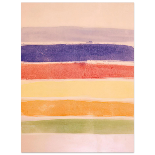 Ronnie Landfield - Meadow - 1981  75x100 cm / 30x40inches Fine Art Poster