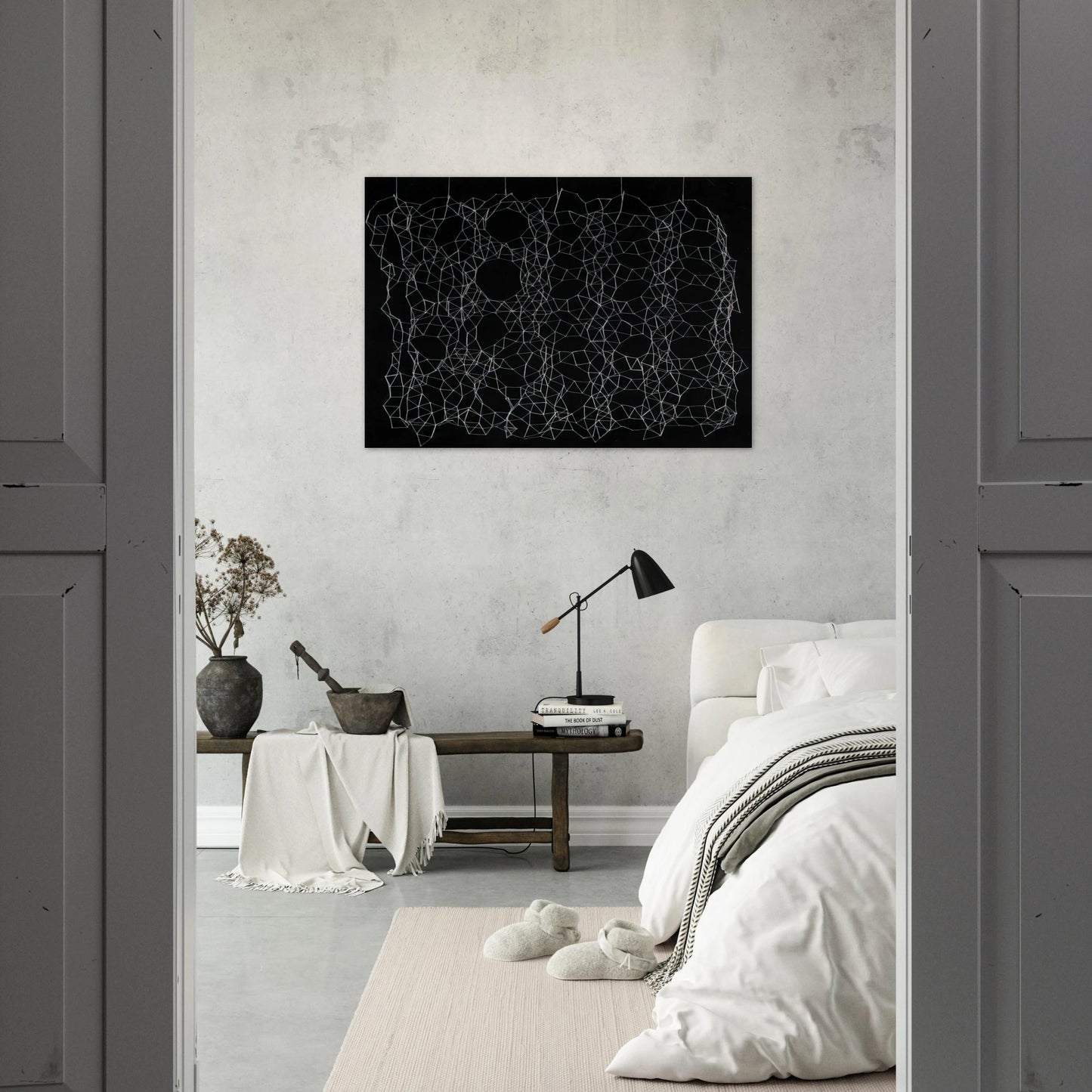 Reticulárea - 1975 - Gego Brushed Aluminum Print - 70x100 cm / 28x40 inches | Gego Aluminum Print | Gego Prints