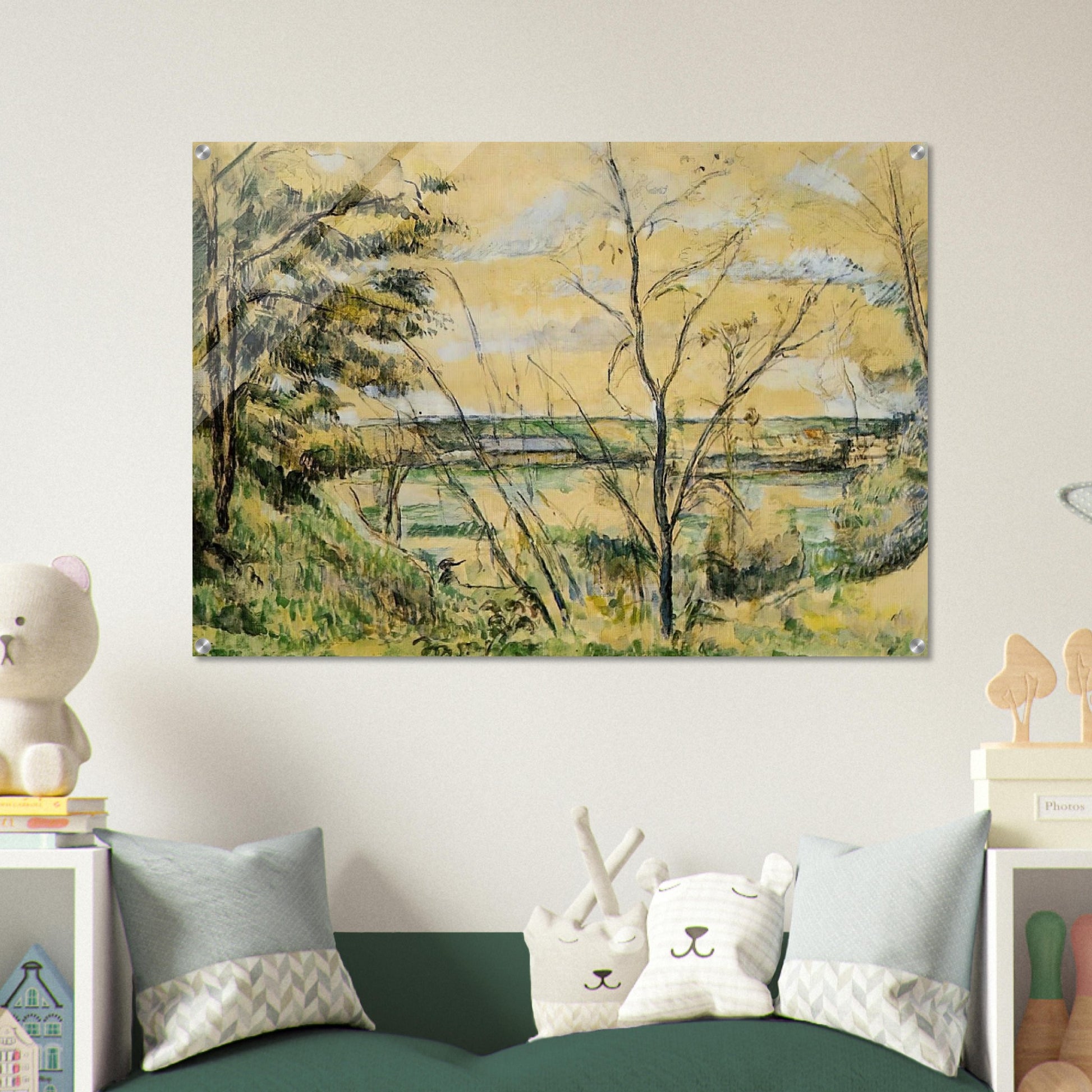 The Oise Valley - Paul Cézanne Acrylic Print - 70x100 cm / 28x40″ inches