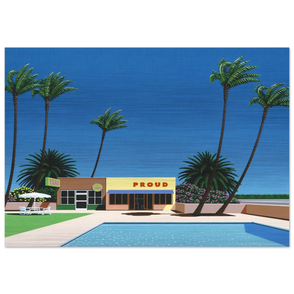 Proud Funk - Hiroshi Nagai Brushed Aluminum Print - 70x100 cm / 28x40 inches | Hiroshi Nagai Aluminum Print | Hiroshi Nagai Prints