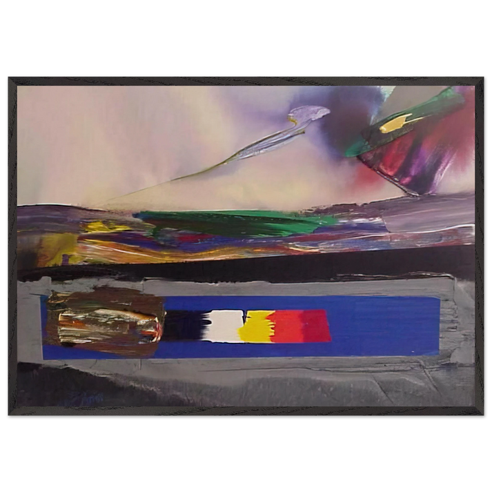Phenomena Prism Yield - Paul Jenkins 70x100 cm / 28x40 inches Framed Art Print – Black Wooden Frame
