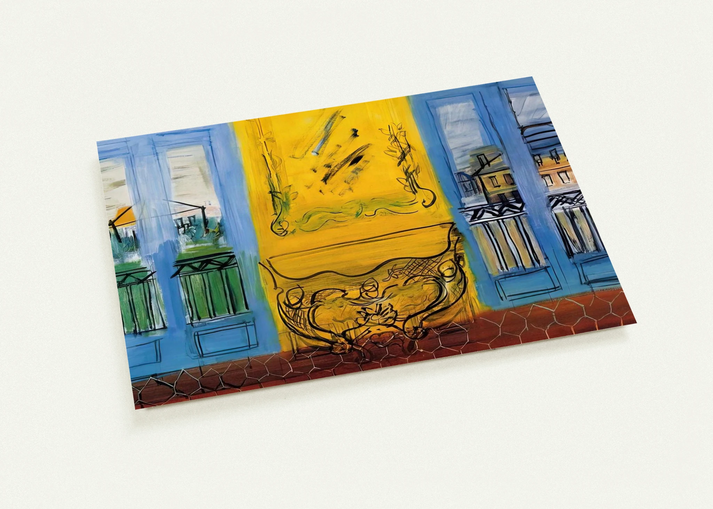 CONSOLE WITH TWO WINDOWS 1948 By Raoul Dufy Pack of 10 Post Cards | Raoul Dufy Post Cards | A6 (10.5 x 14.8 cm) - 4.1 x 5.8 inches