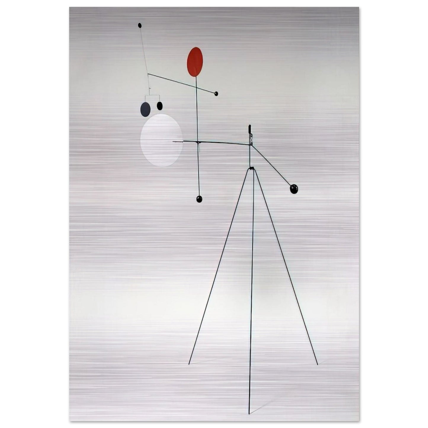 UNTITLED 1934 - Alexander Calder Brushed Aluminum Print - 70x100 cm / 28x40 inches | Alexander Calder Aluminum Print | Alexander Calder Prints