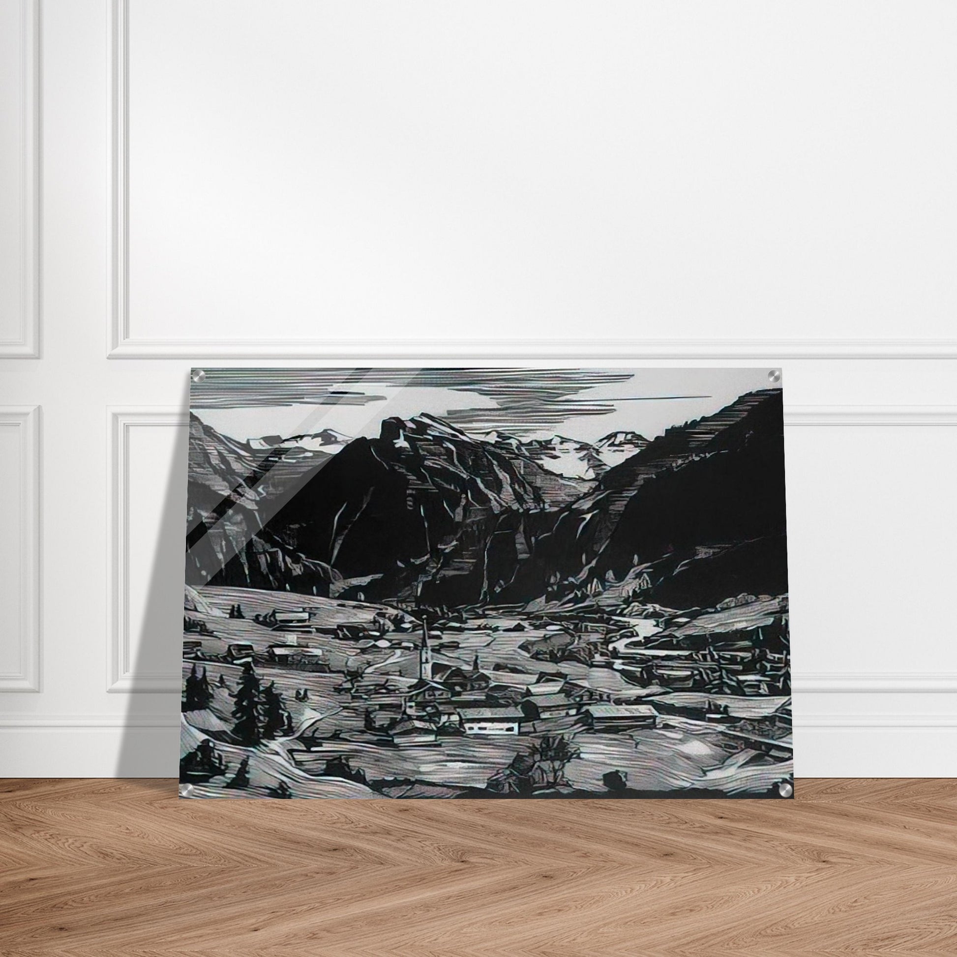 Hinterstein - Expressionism - Konrad Zuse Acrylic Print - 70x100 cm / 28x40″ inches | Konrad Zuse Wall Art | Konrad Zuse Prints
