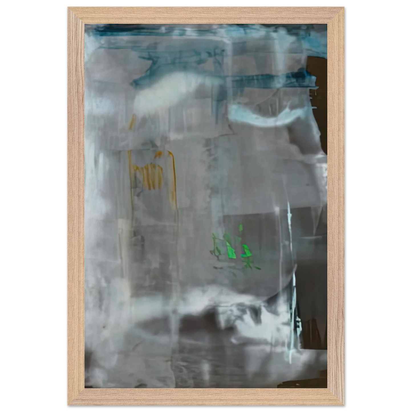 Helen Frankenthaler - Portrait of a Lady in White, 1979- Wall Art - 60x80 cm / 24x32 inches - Premium Wooden Framed Poster With Fine Art Paper-canvas - Black frame