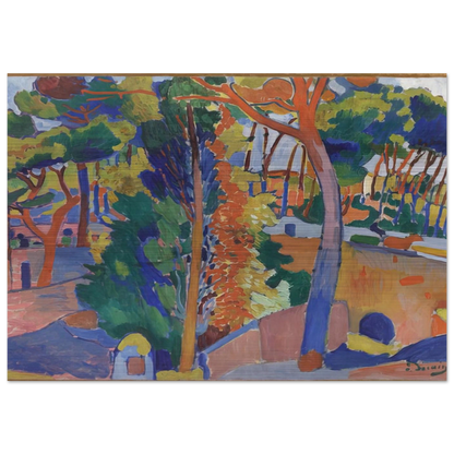 BRIDGE OVER THE RIOU 1906 - Andre Derain Brushed Aluminum Print - 70x100 cm / 28x40 inches | Andre Derain Aluminum Print | Andre Derain Prints