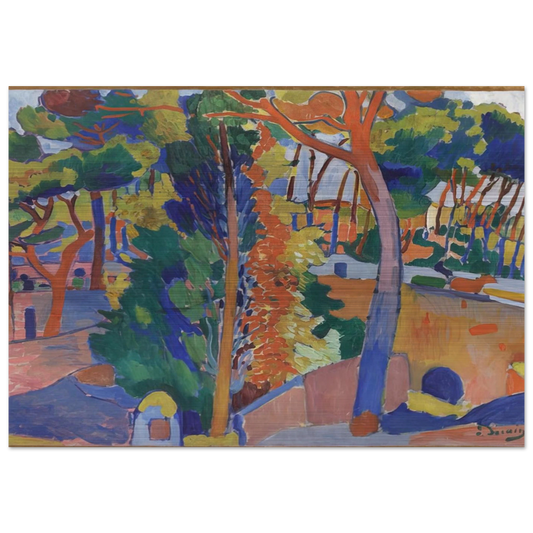 BRIDGE OVER THE RIOU 1906 - Andre Derain Brushed Aluminum Print - 70x100 cm / 28x40 inches | Andre Derain Aluminum Print | Andre Derain Prints