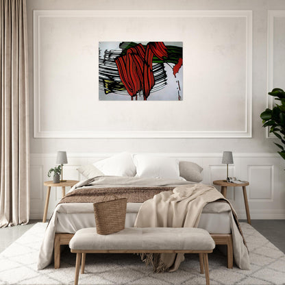 BIG PAINTING NO 6 1965 1 - Roy Lichtenstein Acrylic Print - 70x100 cm / 28x40″ inches