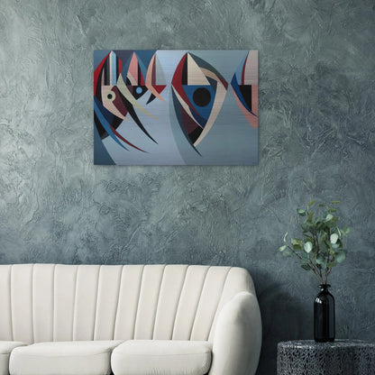 Untitled - 1956 - Karl Benjamin Brushed Aluminum Print - 70x100 cm / 28x40 inches | Karl Benjamin Aluminum Print | Karl Benjamin Prints