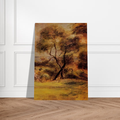 A Walk by the Sea - Pierre-Auguste Renoir Brushed Aluminum Print - 70x100 cm / 28x40 inches | Pierre-Auguste Renoir Aluminum Print | Pierre-Auguste Renoir Prints
