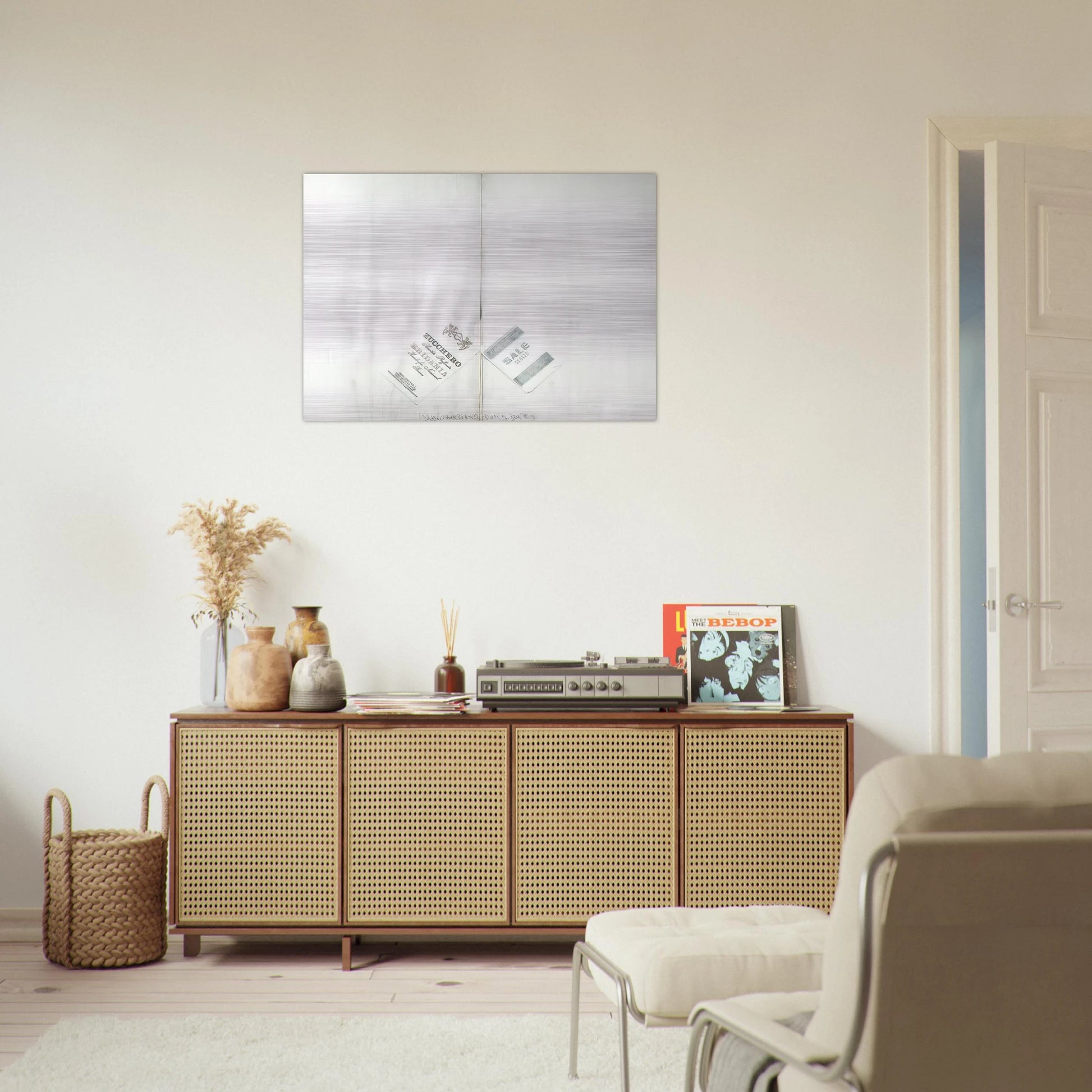 DA ALIGHIERO NATI A GUIDO BOETTI 1986 - Alighiero Boetti Brushed Aluminum Print - 70x100 cm / 28x40 inches | Alighiero Boetti Aluminum Print | Alighiero Boetti Prints