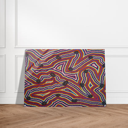 Narripi Dreaming - 1992 - Clifford Possum Tjapaltjarri Acrylic Print - 70x100 cm / 28x40″ inches