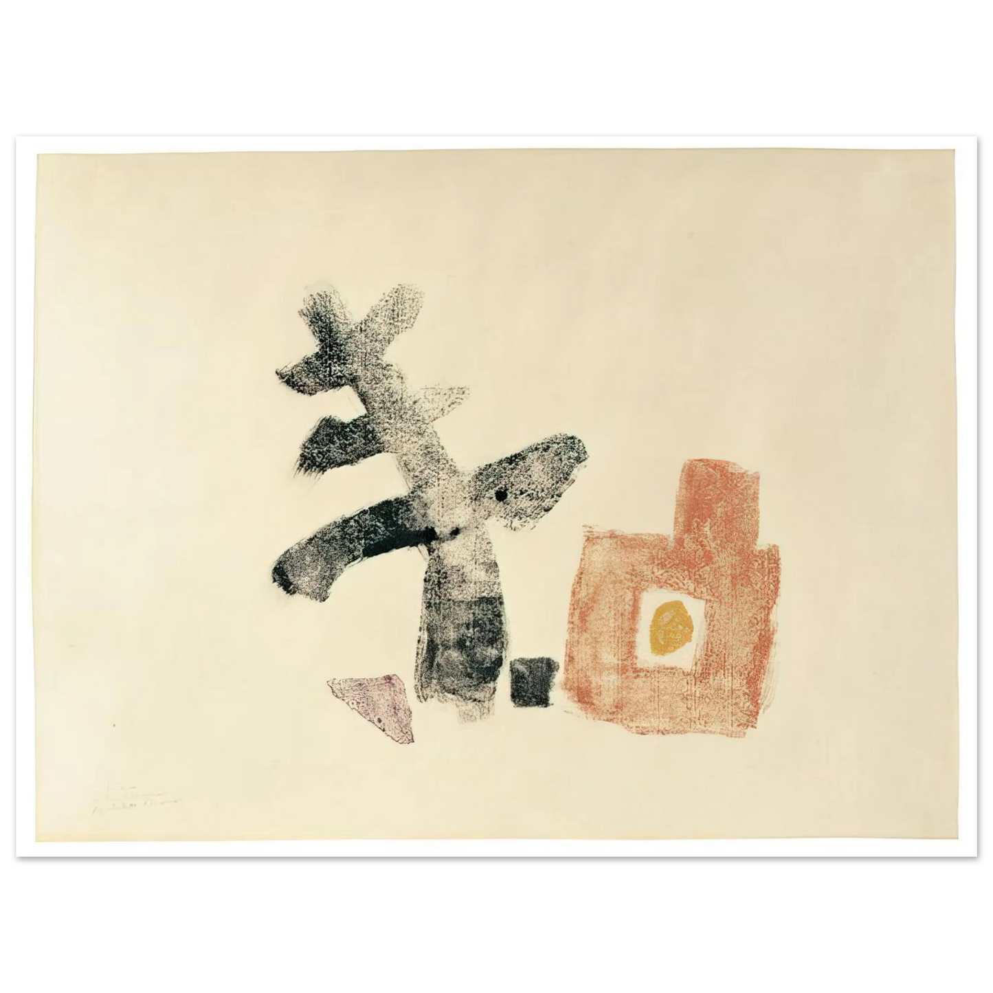 Julius Bissier - 11.5.50 - 1950  75x100 cm / 30x40inches Fine Art Poster