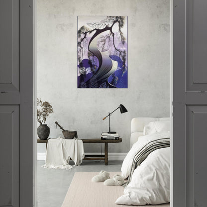 Bonsai - Eyvind Earle Brushed Aluminum Print - 70x100 cm / 28x40 inches | Eyvind Earle Aluminum Print | Eyvind Earle Prints