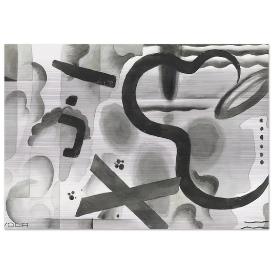 Untitled - Dada - Julius Evola Brushed Aluminum Print - 70x100 cm / 28x40 inches | Julius Evola Aluminum Print | Julius Evola Prints