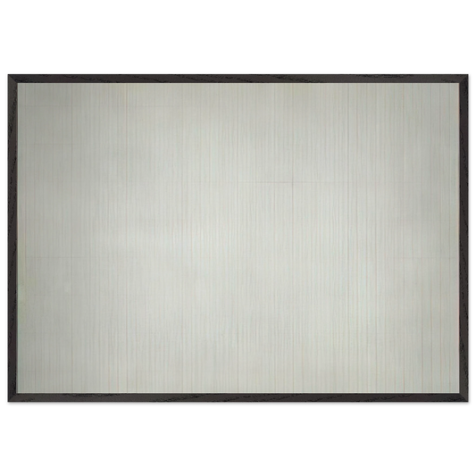 The Islands - Agnes Martin 70x100 cm / 28x40 inches Framed Art Print – Black Wooden Frame