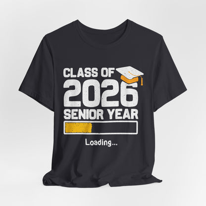 Klas van 2026 Laatstejaars T-shirt, Afstudeershirt, Unisex Afstudeergeschenk, Middelbare School Leerlingen Kleding, College Gebonden T-shirt