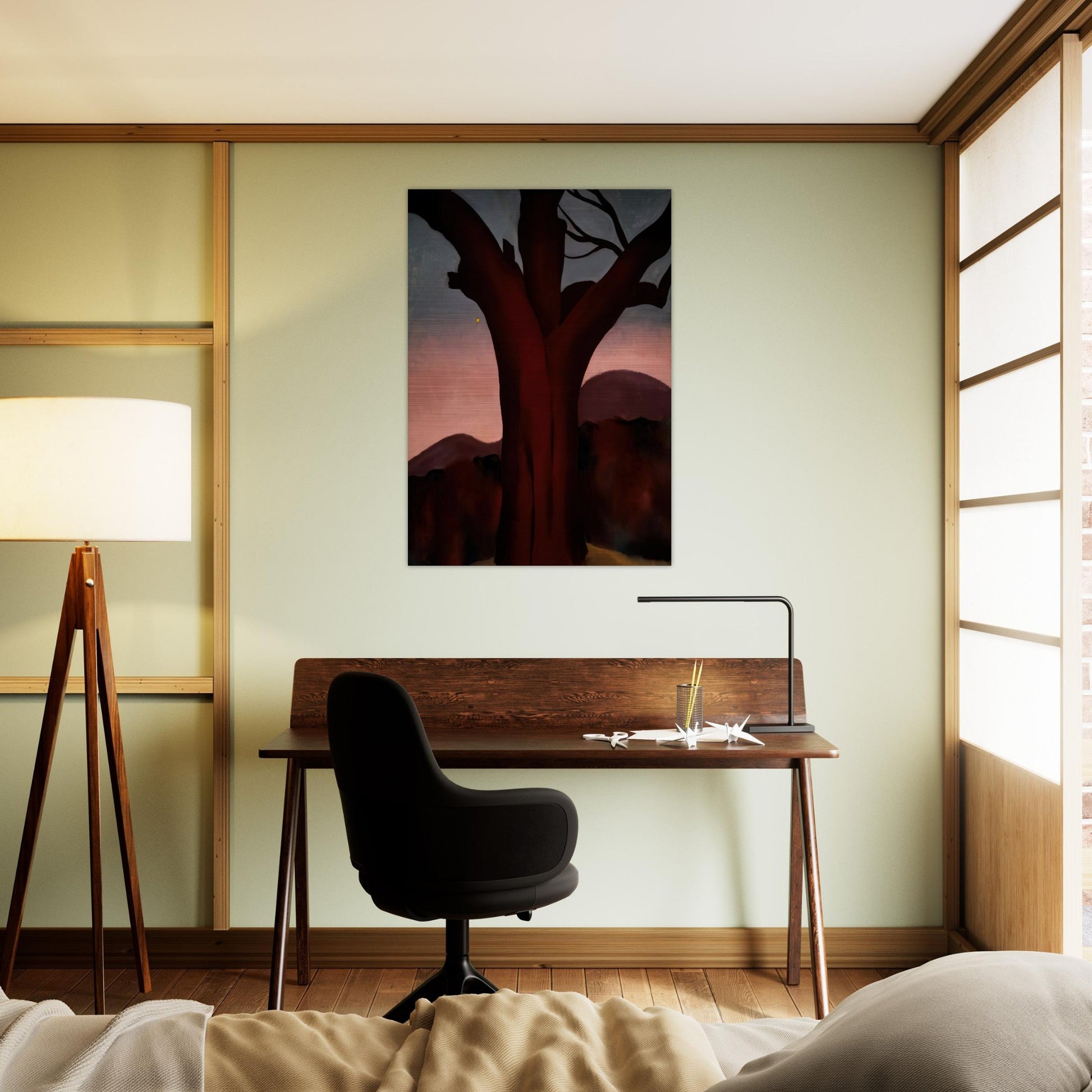 Autumn Trees - Chestnut Tree - Georgia O'Keeffe Brushed Aluminum Print - 70x100 cm / 28x40 inches | Georgia O'Keeffe Aluminum Print | Georgia O'Keeffe Prints