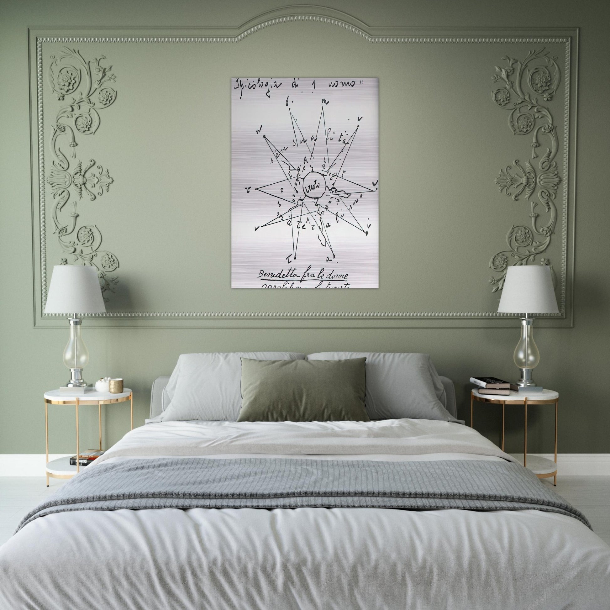 Spicologia di 1 Uomo - 1919 Italy - Benedetta Cappa Brushed Aluminum Print - 70x100 cm / 28x40 inches | Benedetta Cappa Aluminum Print | Benedetta Cappa Prints