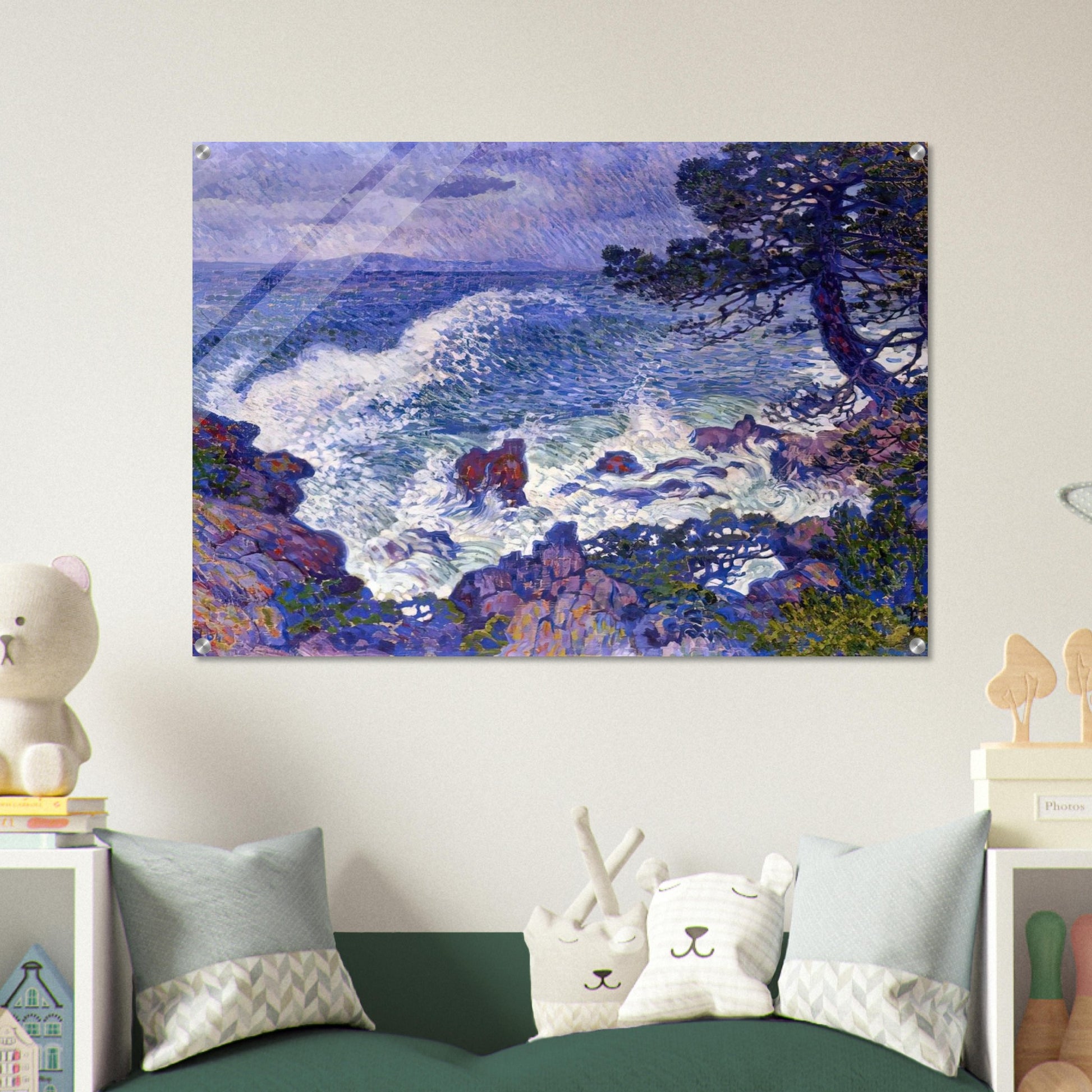 EAST WIND 1904 - Theo van Rysselberghe Acrylic Print - 70x100 cm / 28x40″ inches