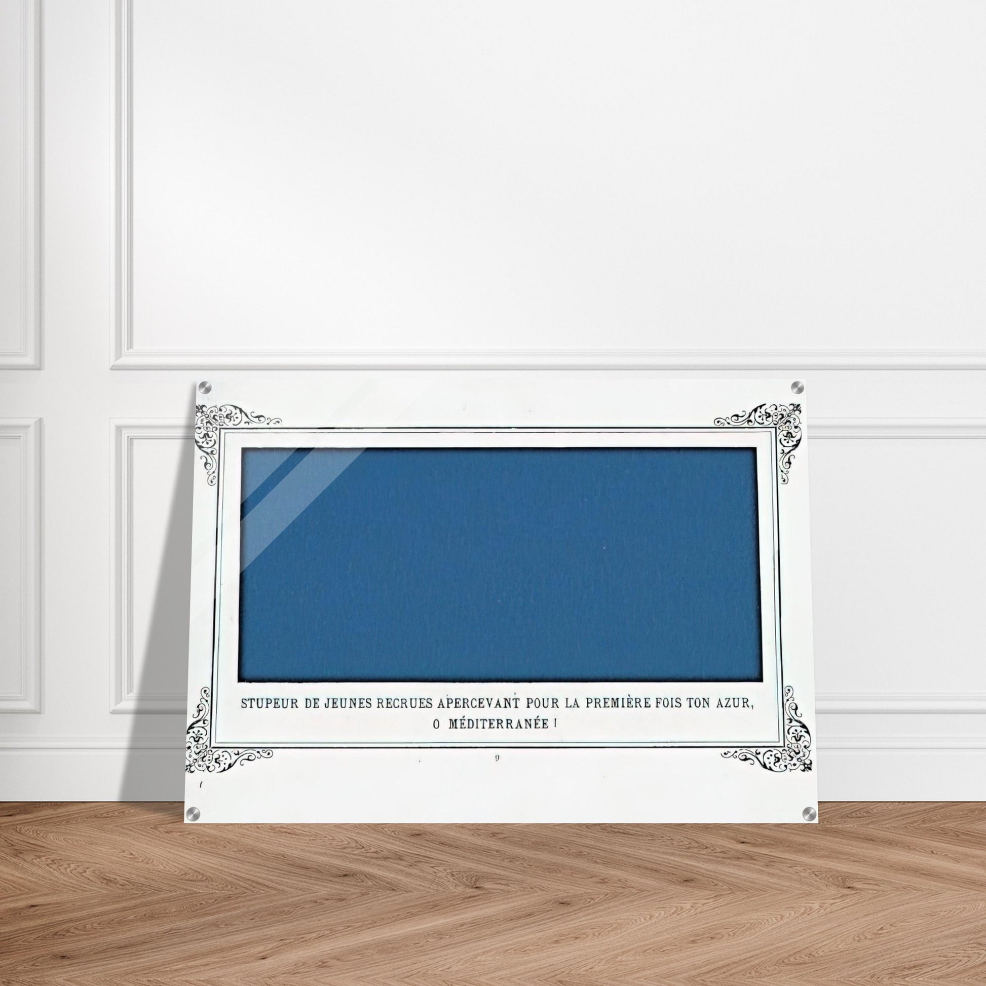 The Awe of Navy Recruits Seeing for the First Time Your Blue, O Mediterranean Sea! - Alphonse Allais Acrylic Print - 70x100 cm / 28x40″ inches