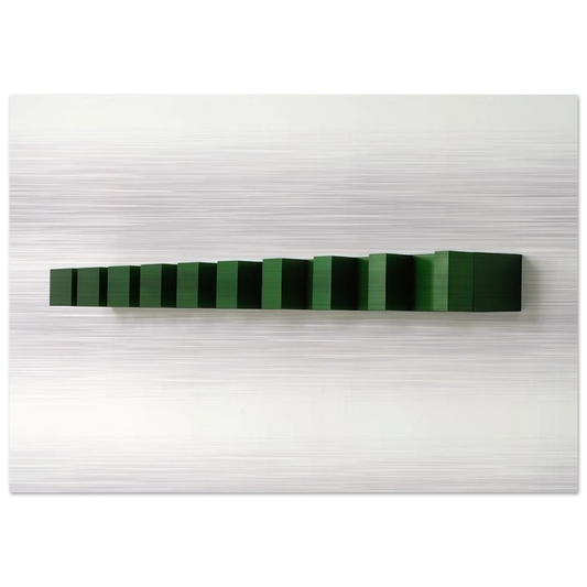Untitled - 1974 - Donald Judd Brushed Aluminum Print - 70x100 cm / 28x40 inches | Donald Judd Aluminum Print | Donald Judd Prints