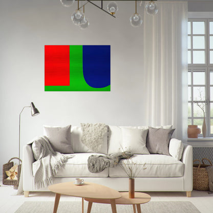 Red Blue Green - Ellsworth Kelly Brushed Aluminum Print - 70x100 cm / 28x40 inches | Ellsworth Kelly Aluminum Print | Ellsworth Kelly Prints
