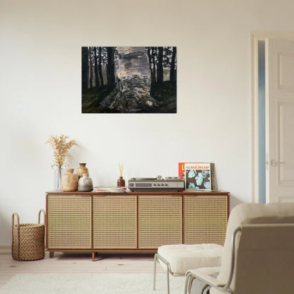 BIRCH IN A FOREST - Gustav Klimt Brushed Aluminum Print - 70x100 cm / 28x40 inches | Gustav Klimt Aluminum Print | Gustav Klimt Prints