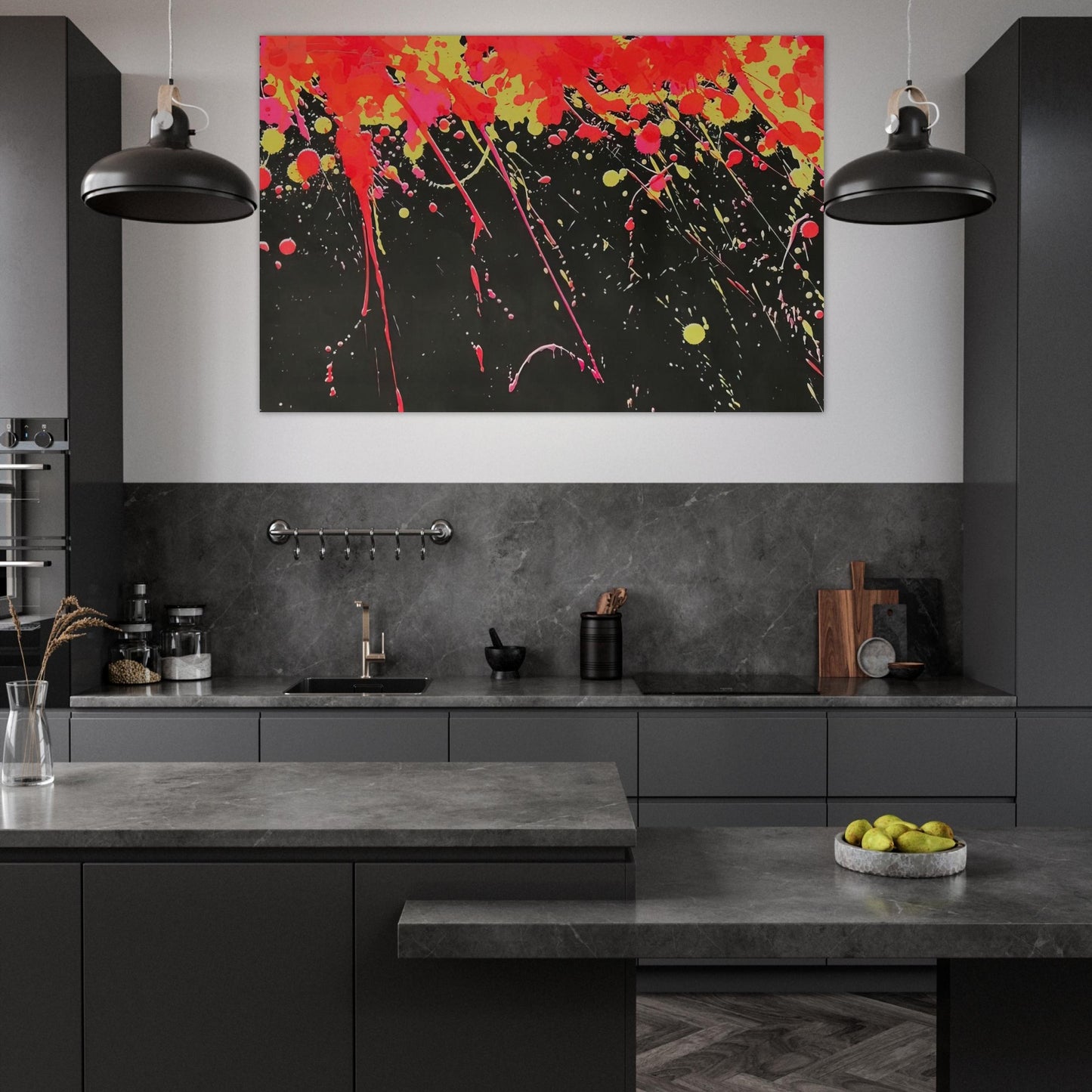 Fireworks - 1973 - Walasse Ting Art Prints - 100x150 cm / 40x60″ inches | Walasse Ting Poster | Walasse Ting Prints