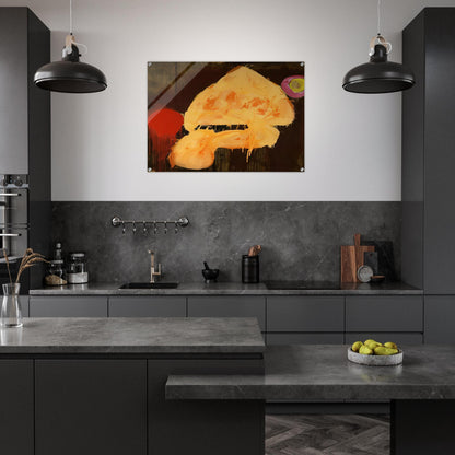 Quas 23.1.86 - 1986 - John Hoyland Acrylic Print - 70x100 cm / 28x40″ inches