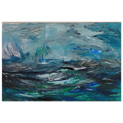 Abstract Sea - 1963 - Tove Jansson Art Prints - 100x150 cm / 40x60″ inches | Tove Jansson Poster | Tove Jansson Prints