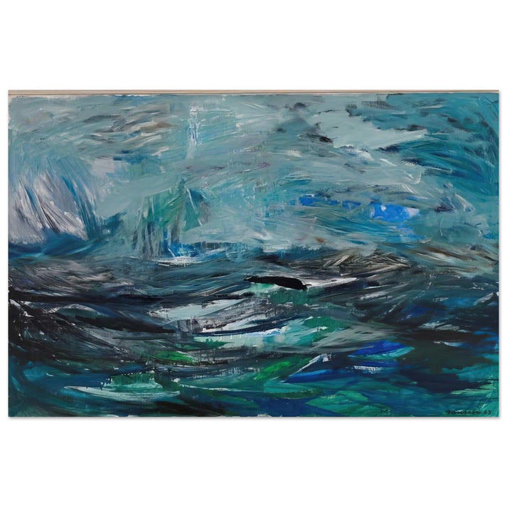 Abstract Sea - 1963 - Tove Jansson Art Prints - 100x150 cm / 40x60″ inches | Tove Jansson Poster | Tove Jansson Prints