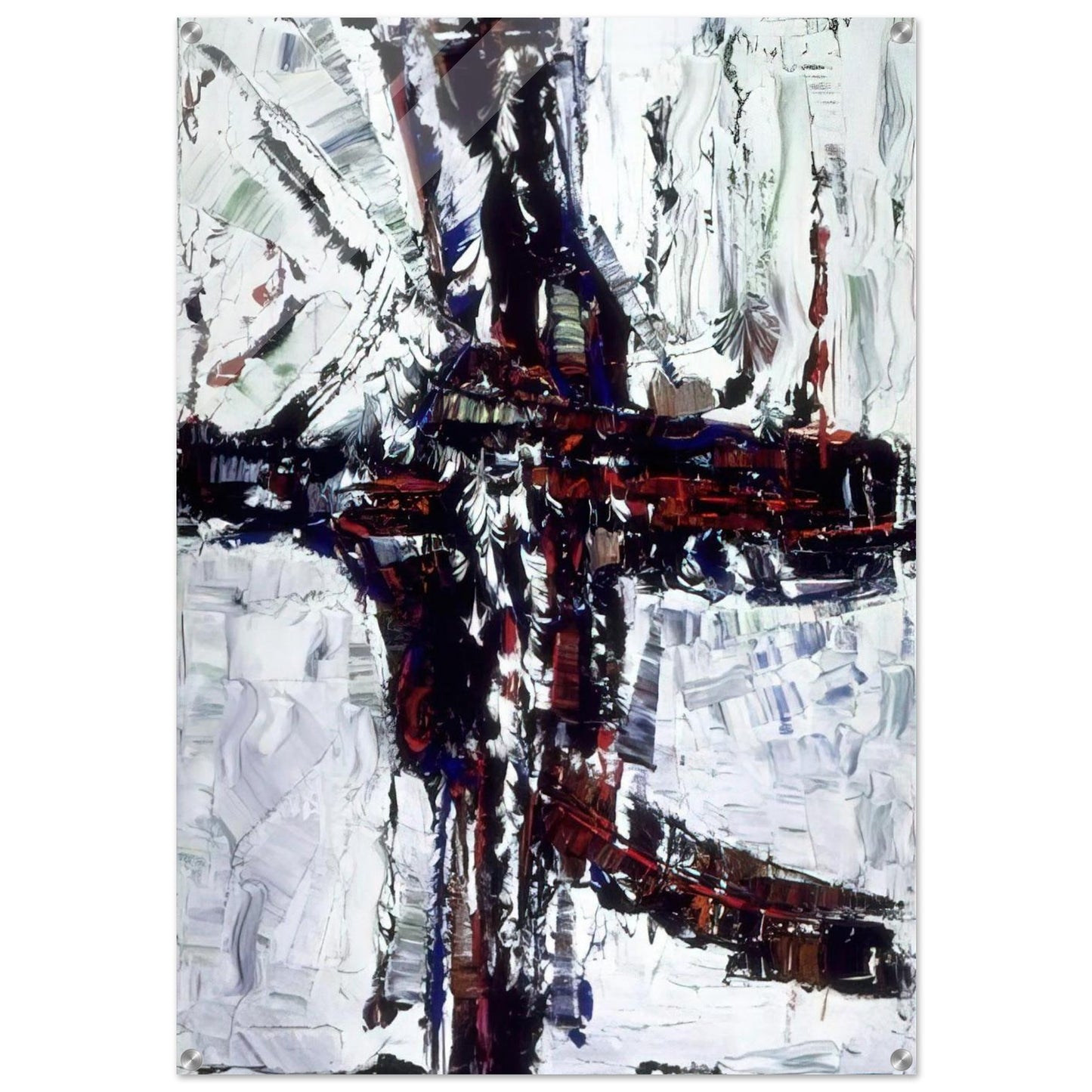 Chemin d hiver - Jean-Paul Riopelle Acrylic Print - 70x100 cm / 28x40″ inches