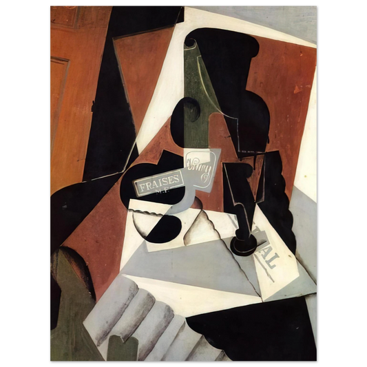 Juan Gris - STRAWBERRY JAM 1917  75x100 cm / 30x40inches Fine Art Poster